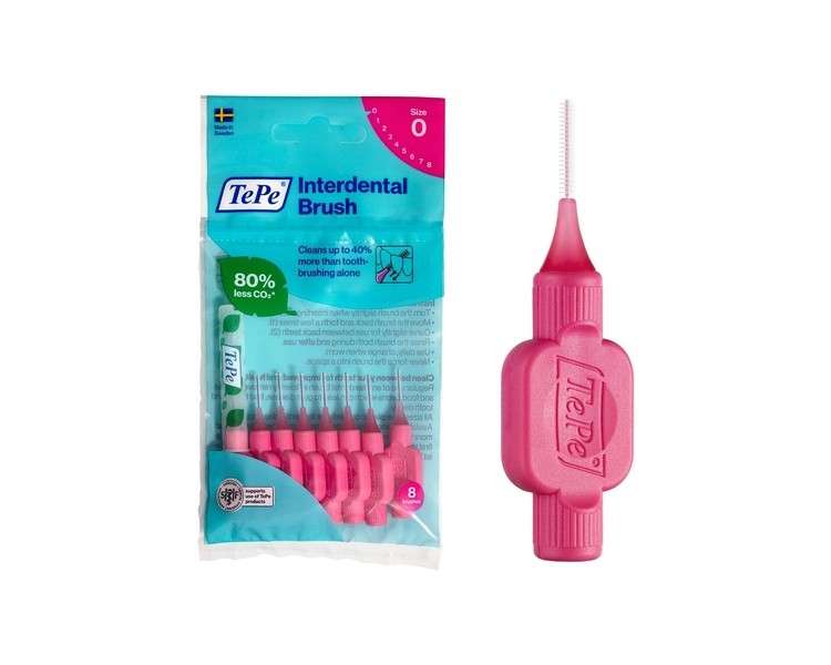 TePe Interdental Brushes Original Pink Size 0 8 Brushes
