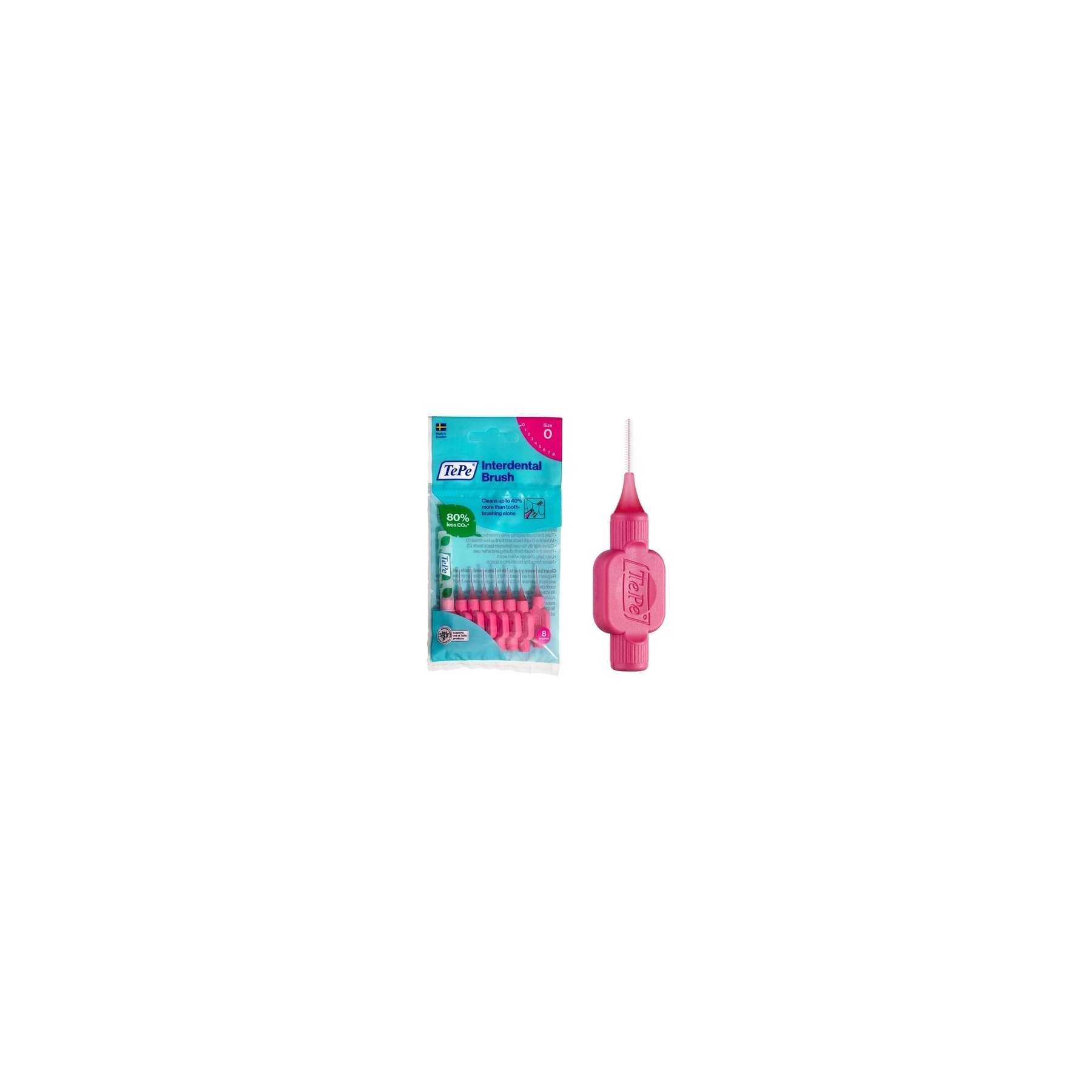 TePe Interdental Brushes Original Pink Size 0 8 Brushes