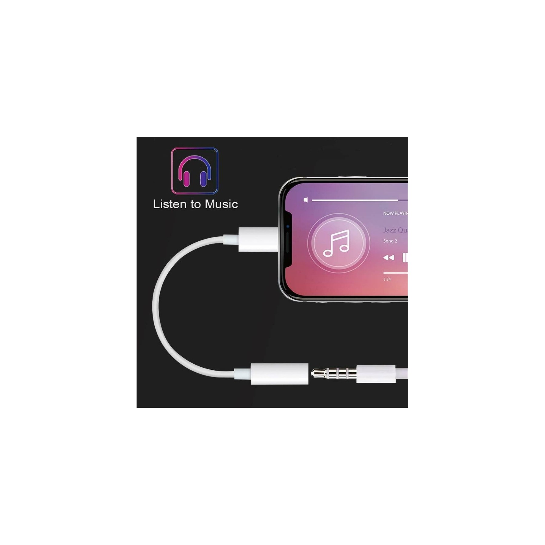 Adaptador Lightning A Jack Audio 2.5