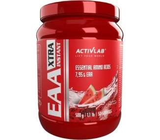 Activlab Eaa Xtra Instant 500g Jar 8 Essential Exogenous Amino Acids with B Vitamins Workout Powder Supplements Watermelon Flavour