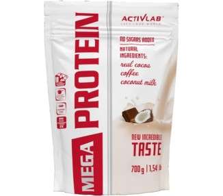 Activlab Mega Protein 700g Powder Coconut with Chocolate Protein Shake for Muscle Building