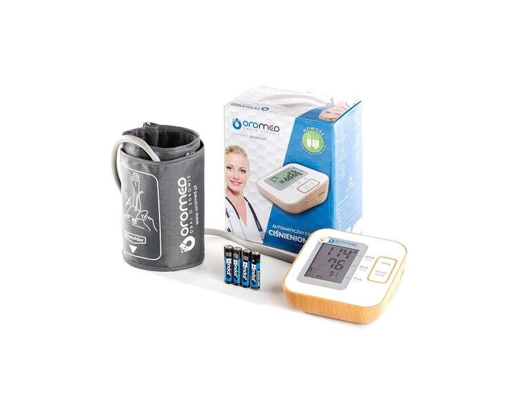 OROMED Electronic Arm Blood Pressure Monitor USB N2 Bamboo