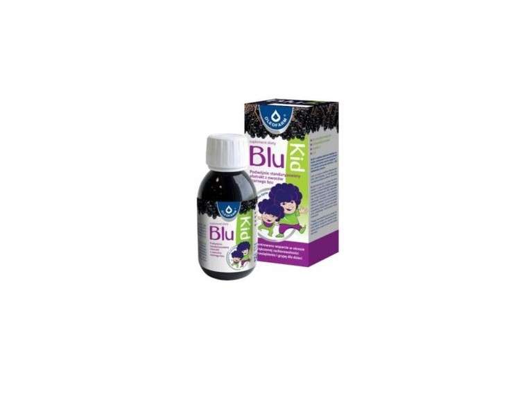 BluKid Syrup 150ml Immune System Elderberry Fruit Extract Vitamin C Zinc Children 3-12