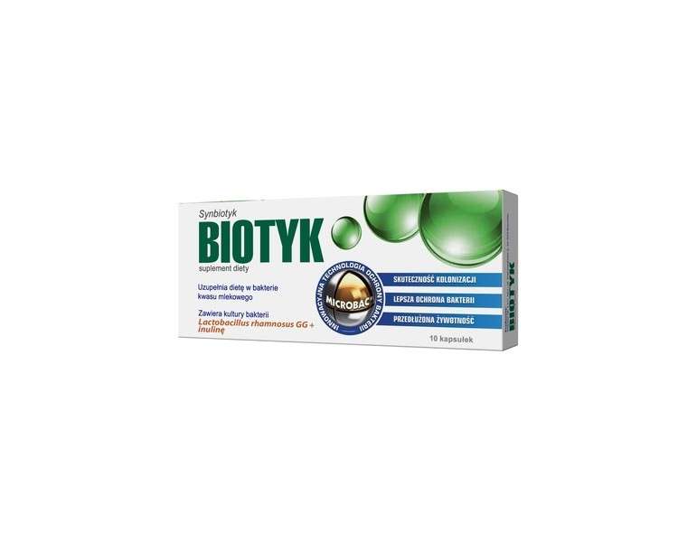 Biotyk 04g 10 Capsules Maintains the Proper Intestinal Flora