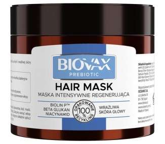 Biovax Prebiotic Intensive Mask for Sensitive Scalp 250ml