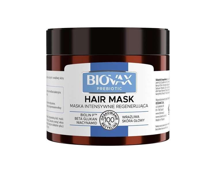 Biovax Prebiotic Intensive Mask for Sensitive Scalp 250ml
