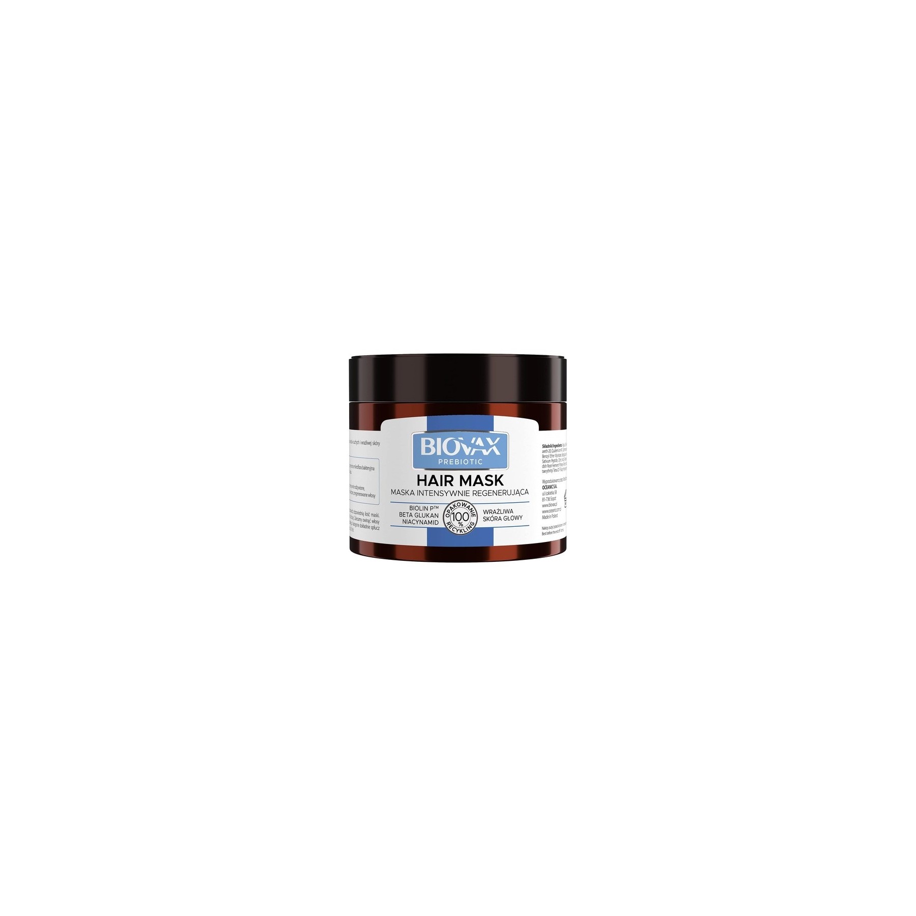 Biovax Prebiotic Intensive Mask for Sensitive Scalp 250ml