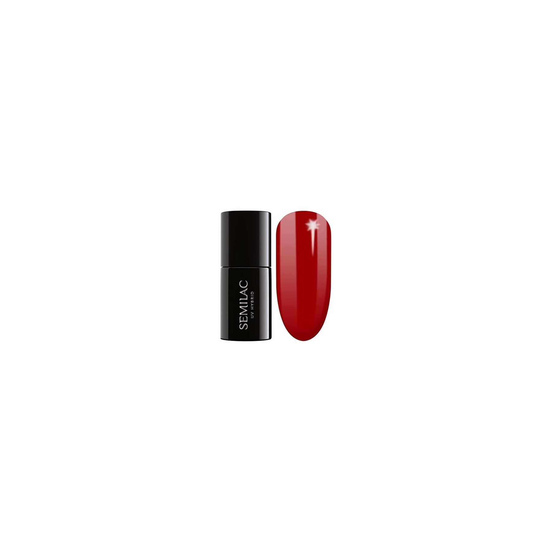 SEMILAC Red Gel Nail Polish 345 Long Lasting and Easy to Apply 7ml