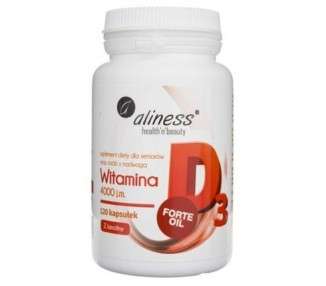 Aliness Vitamin D3 Forte 4000 IU 120 Capsules