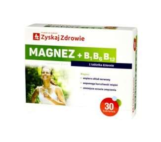 Magnesium B1 B6 B12 30 Tablets