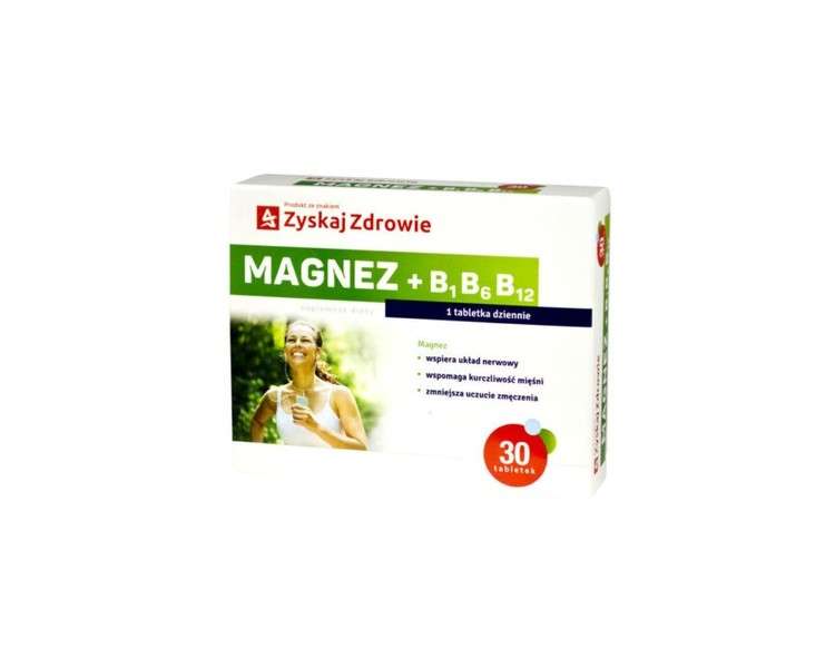 Magnesium B1 B6 B12 30 Tablets