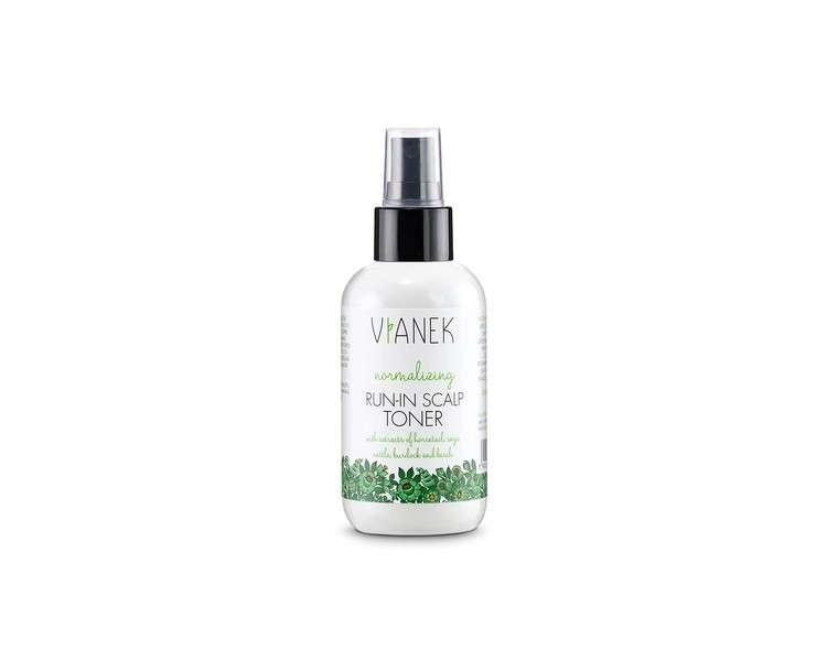 VIANEK Normalizing Toner and Hair Tonic for Scalp with Horsetail, Sage, Nettle, Burdock and Birch