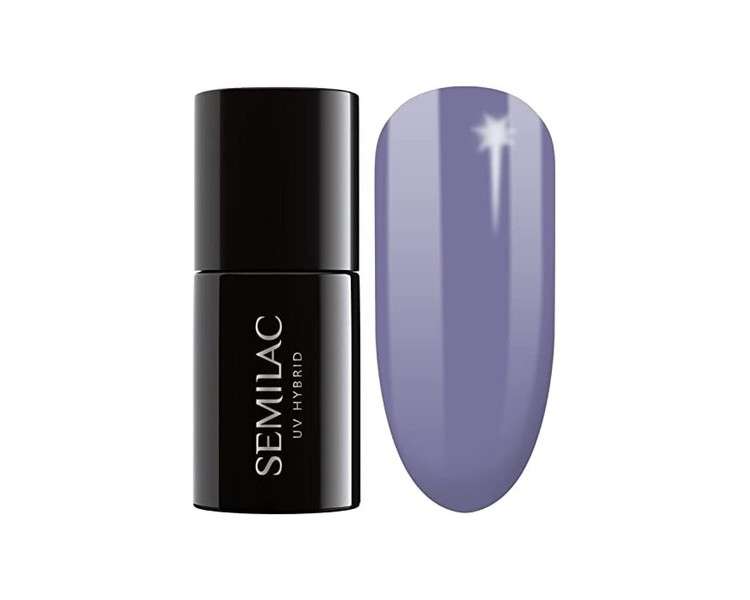 Semilac 104 UV Hybrid Nail Polish 7ml Violet Gray