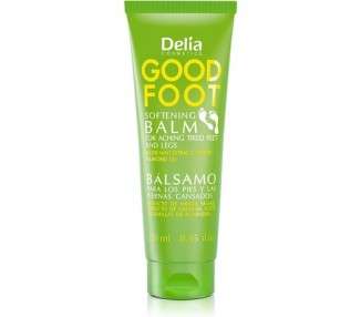 Delia Cosmetics Good Foot Balm Softening Cream with Water Mint Extract and Sweet Almond Oil 250ml