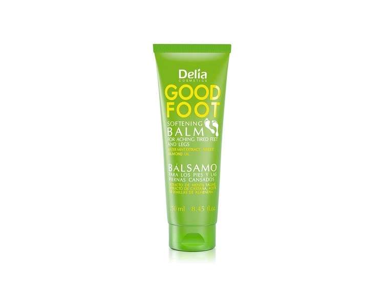 Delia Cosmetics Good Foot Balm Softening Cream with Water Mint Extract and Sweet Almond Oil 250ml