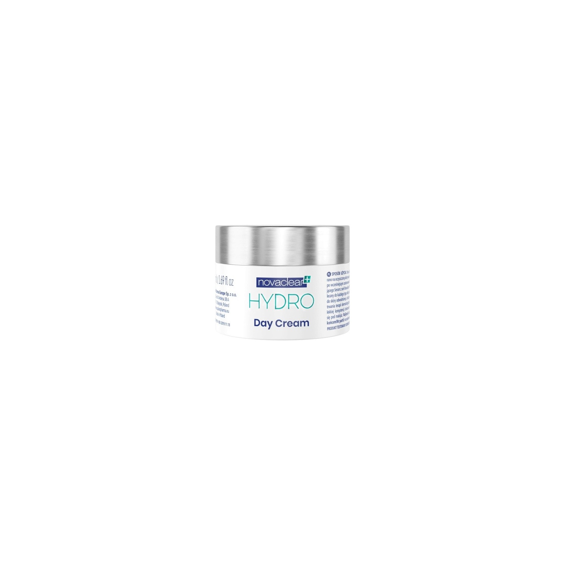 Equalan Pharma Hydro Day Cream Gel with Hyaluronic Acid, Vitamin E, Rose Hip, and Green Tea Extract 50ml