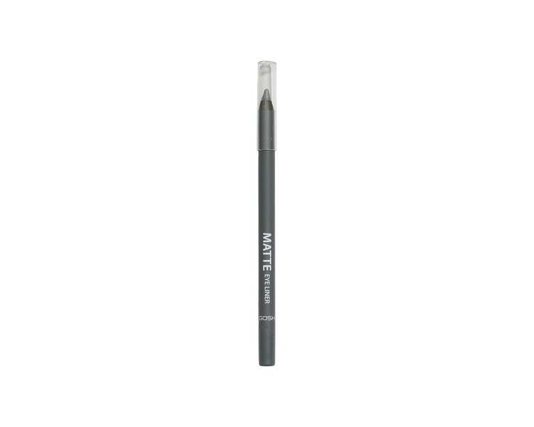 GOSH Neon Blue Eyeliner Matte Waterproof Pencil 017 Classic Grey