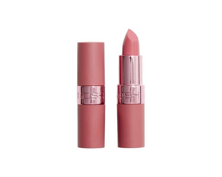 GOSH Luxury Rose Lipstick with Light Shimmer Vegan Moisturizing Long-Lasting 001 Love