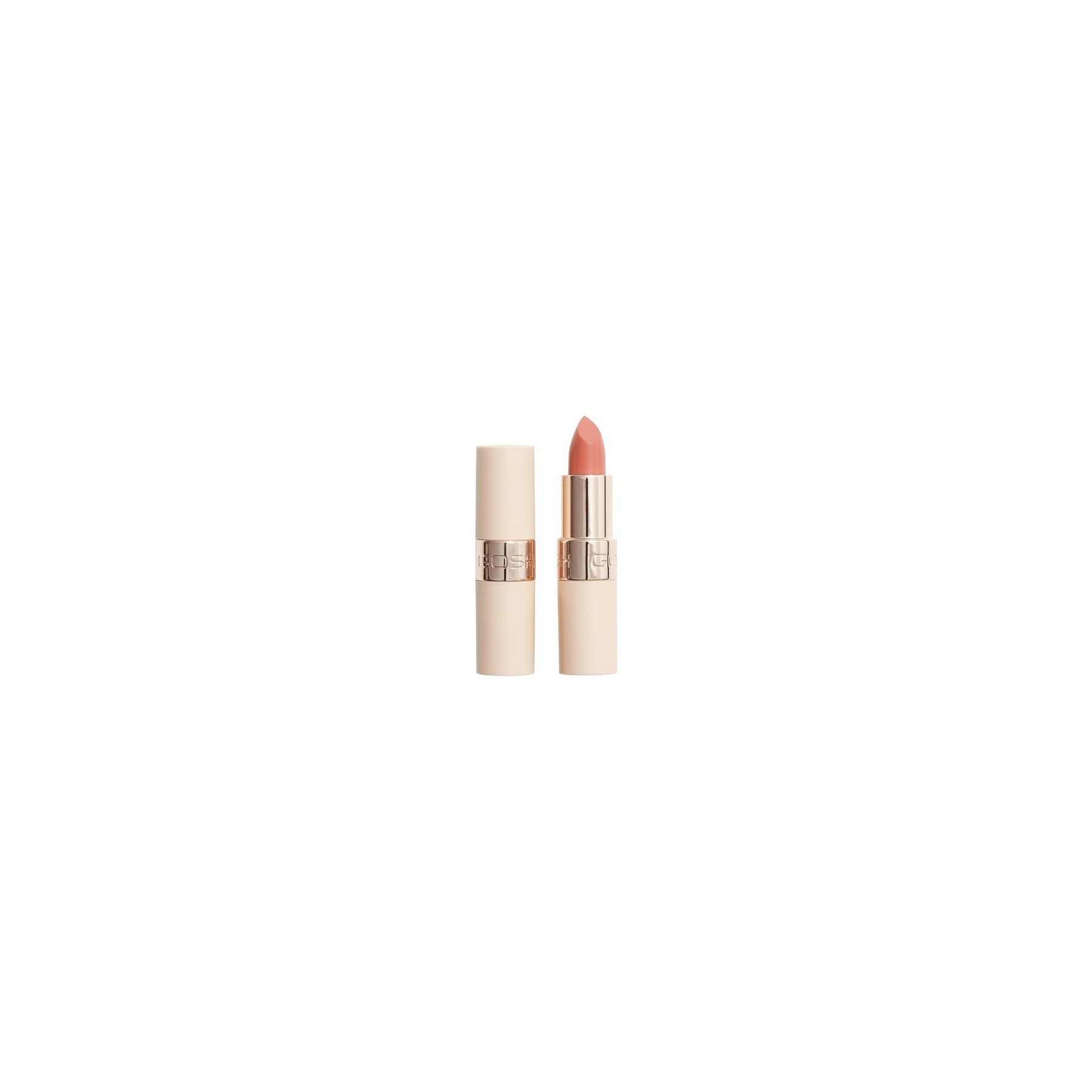 GOSH Luxury Nude Lipstick with Light Sheen Intense Nude Shades for Natural Lips 001 Nudity
