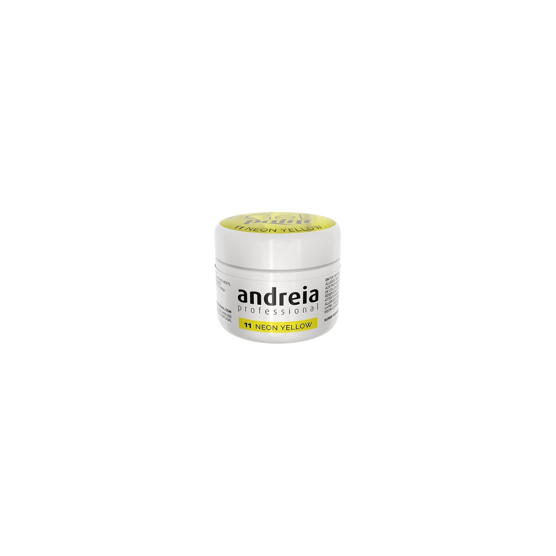 Andreia Professional Nail Art Design Gel Paint Pots 4g 11 Neon Yellow