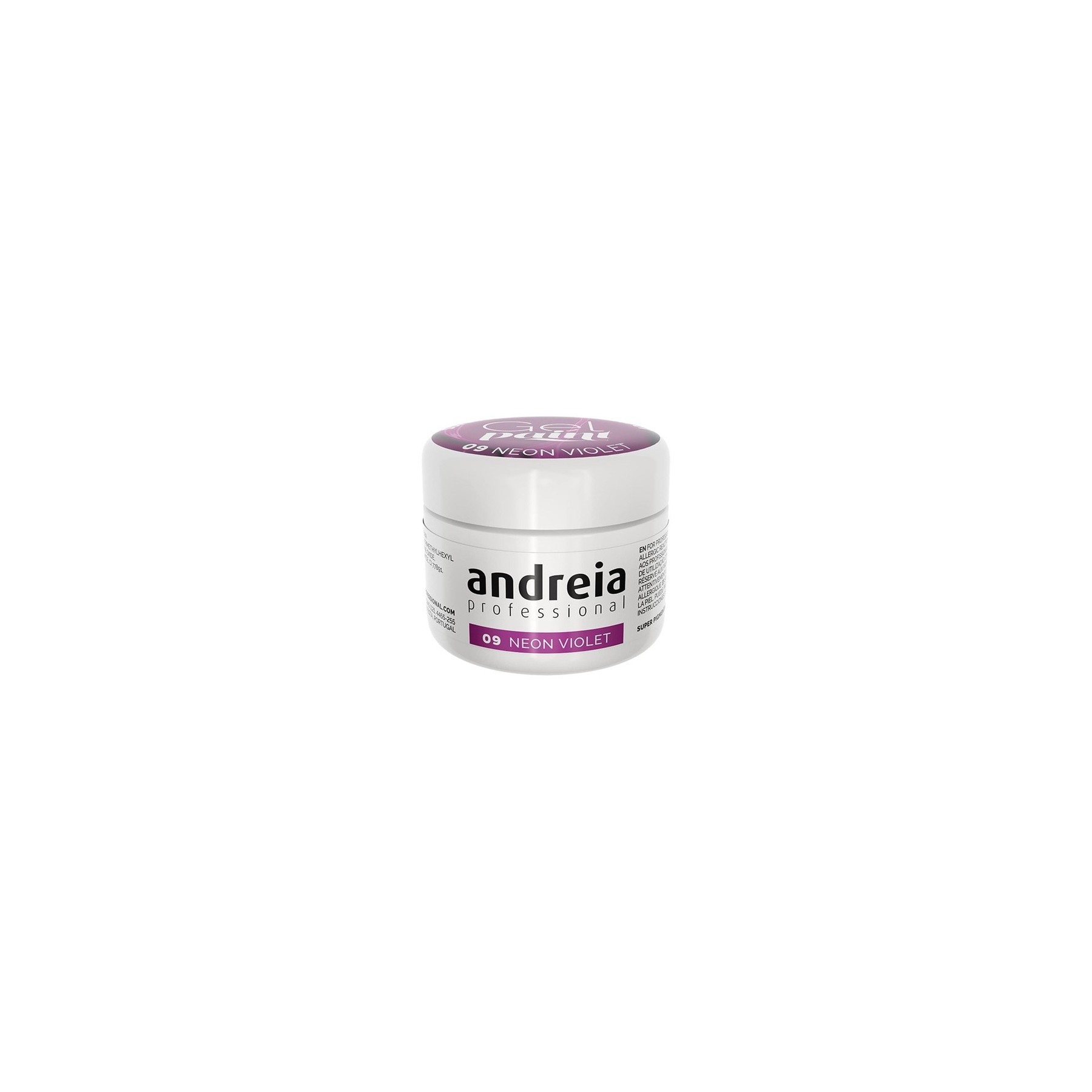 Andreia Professional Nail Art Design Gel Paint Pots 4g 09 Neon Violet