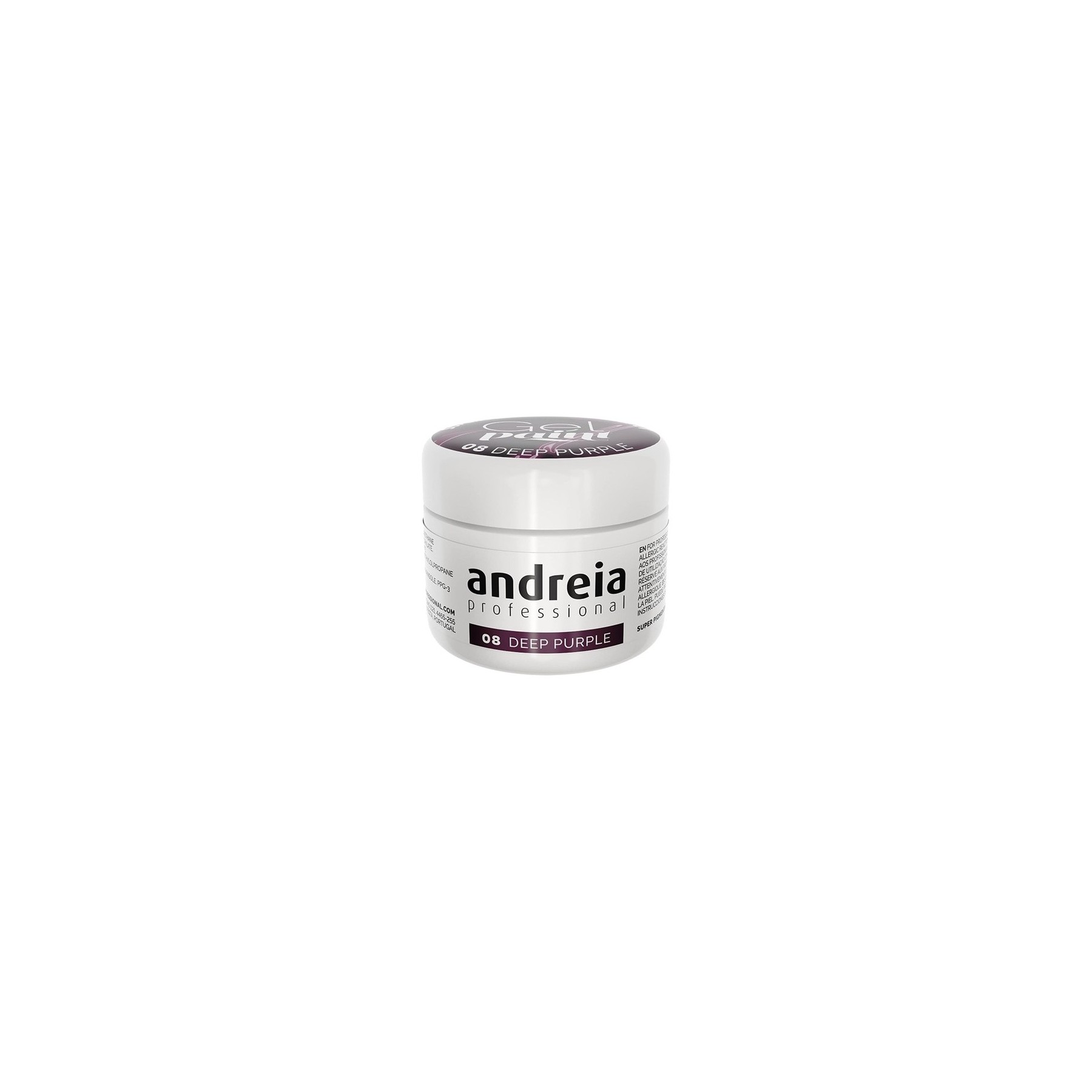 Andreia Professional Nail Art Design Gel Paint Pots 4g 08 Deep Purple