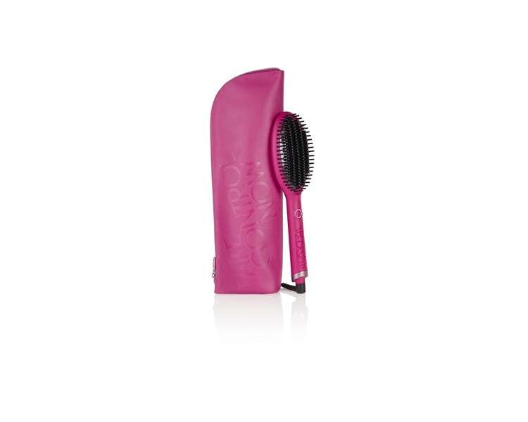 ghd Glide Pink Hot Brush with Ceramic Heating Technology and Ionizer Orchid Pink Limited Edition