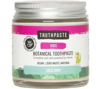 TRUTHPASTE Kid's Children's Natural Zero Waste Toothpaste Mild Mint 100ml