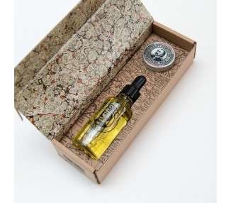 Captain Fawcett Private Stock Beard Oil and Moustache Wax Gift Set