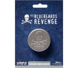 The Bluebeards Revenge Cooling Moisturiser For Men Daily Face Hand and Body Moisturising Cream For Dry and Sensitive Skin 30ml 47g