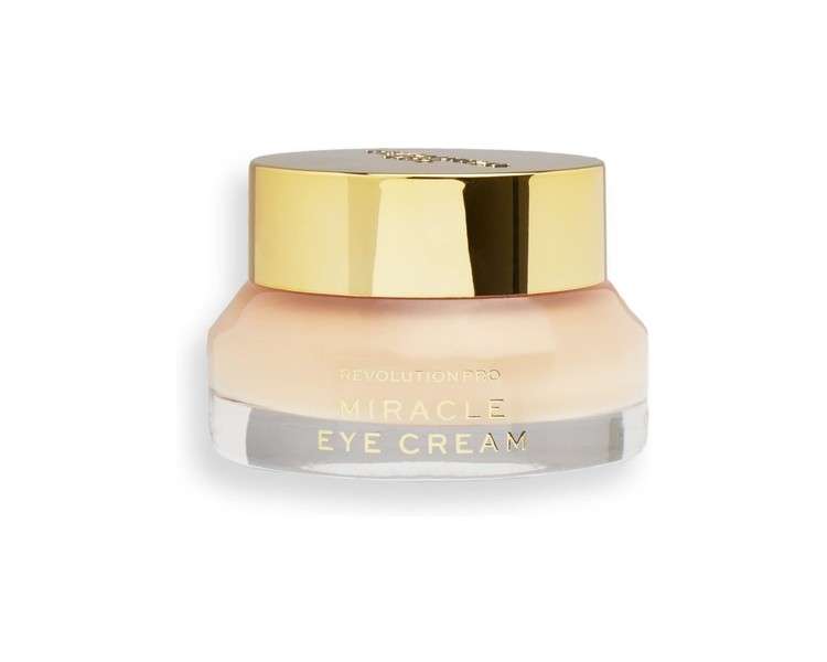 Revolution Pro Miracle Eye Cream Hydrating and Beautifying Eye Cream Reduces Dark Circles and Fine Lines Contains Vitamin C 15ml