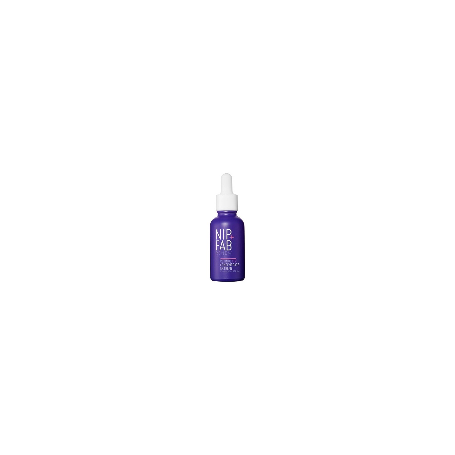 Nip+Fab Retinol Fix Concentrate Extreme 10% with Time-Release Complex, Bakuchiol, Peptides, and Hydration Complex 30ml
