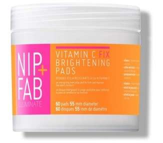 Nip + Fab Vitamin C Fix Brightening Pads for Face with Pomegranate and Coffee Seed Extract 60 Pads 80ml
