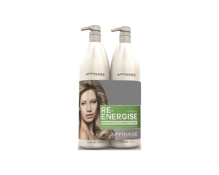 Affinage Re-Energise Shampoo & Conditioner Duo 1000ml