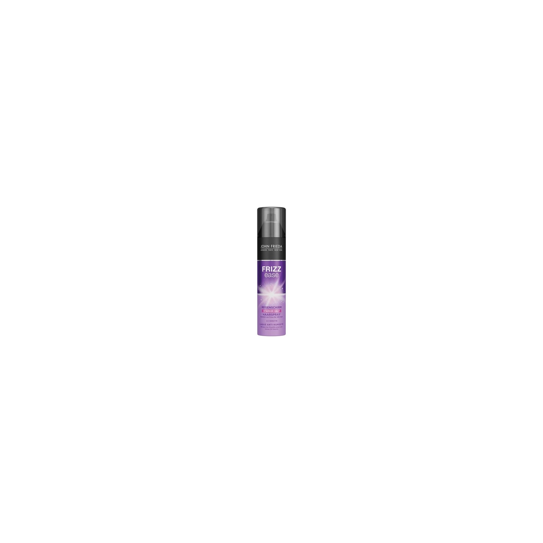 John Frieda Frizz Ease Umbrella Hair Spray 24-Hour Protection Against Moisture with Keratin 250ml