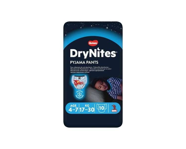 Huggies DryNites Pyjama Bottoms 4-7 Years 10 Pack
