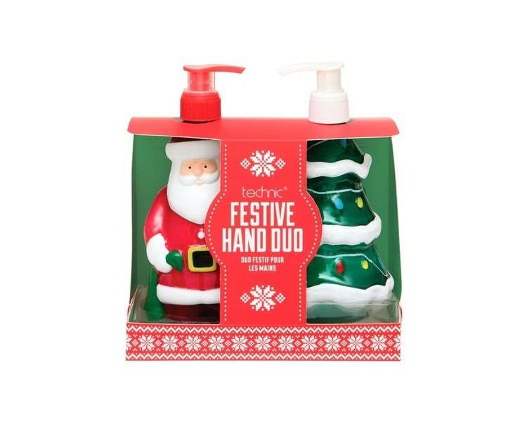 Technic Christmas Tree & Santa Hand Wash and Creamy Lotion Duo Hand Care Gift Set