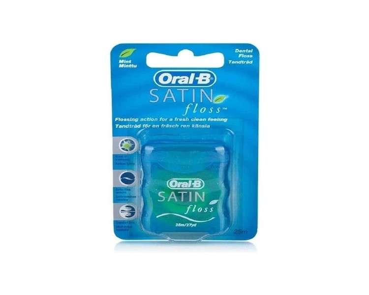 Oral-B Satin Dental Floss Mint Flavour 25m
