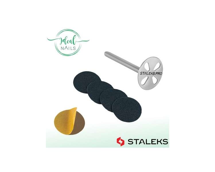 Pododisc STALEKS Stainless Steel Extended Pedicure Disc with 5 Disposable Adhesive Pads 180