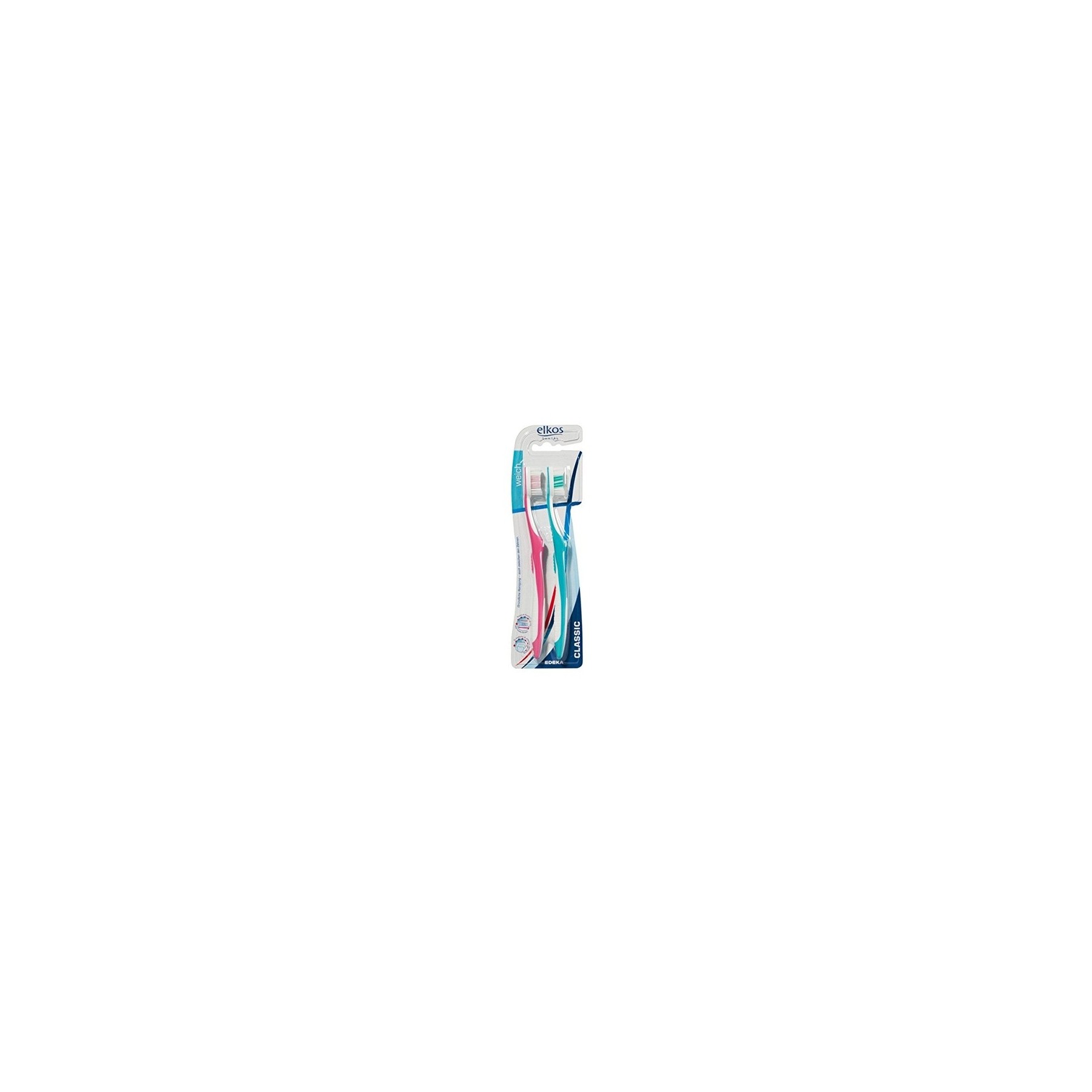 Elkos Toothbrush 2 Pack - Classic Soft