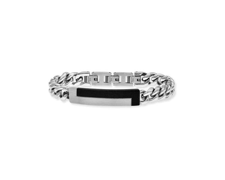 SAVE BRAVE Malcolm Men's Bracelet Stainless Steel with Clasp 18.5 + 3 cm