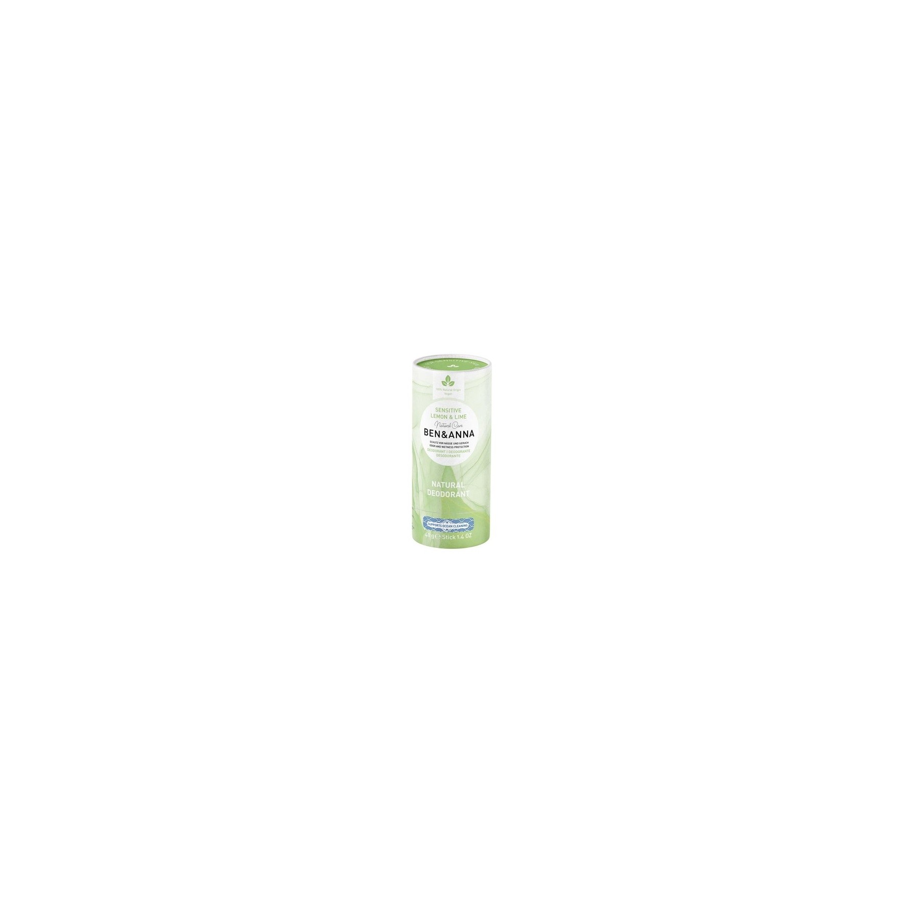 Ben & Anna Lemon & Lime Sensitive Deo Papertube 40g