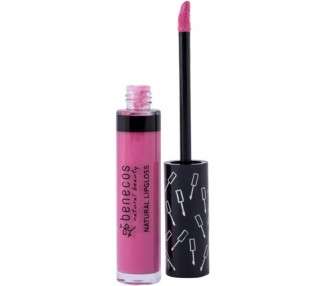 Benecos Natural Cosmetics Lipgloss Organic Vegetable Oils and Vitamin E Talkfree Pink Blossom 5ml