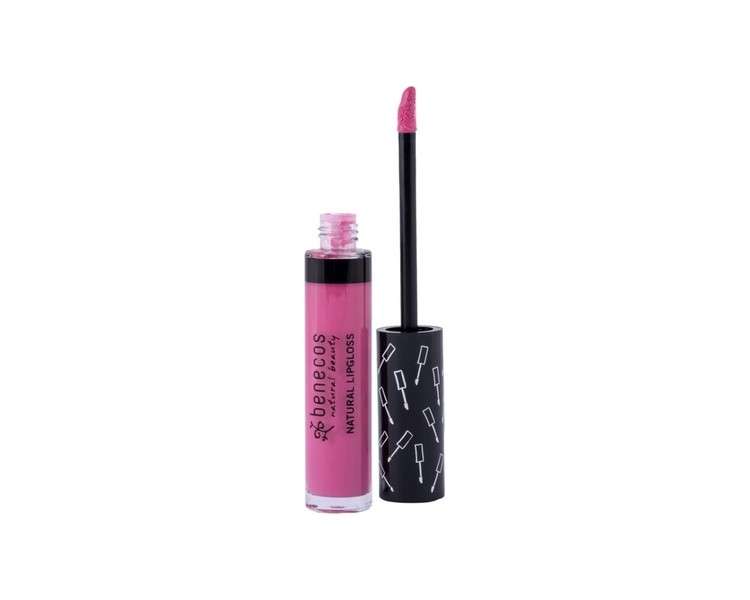Benecos Natural Cosmetics Lipgloss Organic Vegetable Oils and Vitamin E Talkfree Pink Blossom 5ml