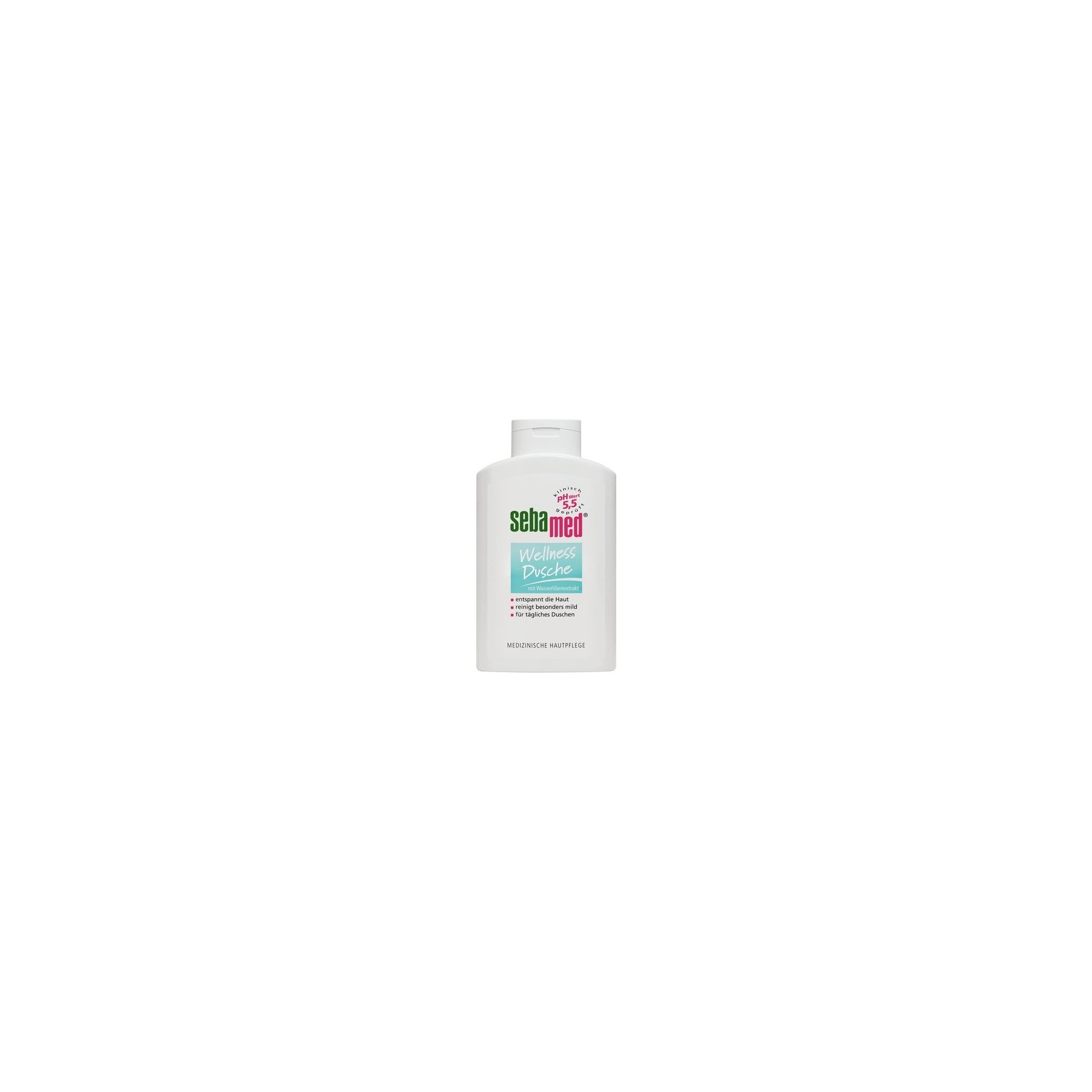 SEBAMED Wellness Shower, Gentle Cleansing for Sensitive Skin 400ml with Care Complex of Water Lily Extract and Allantoin - Made in Germany
