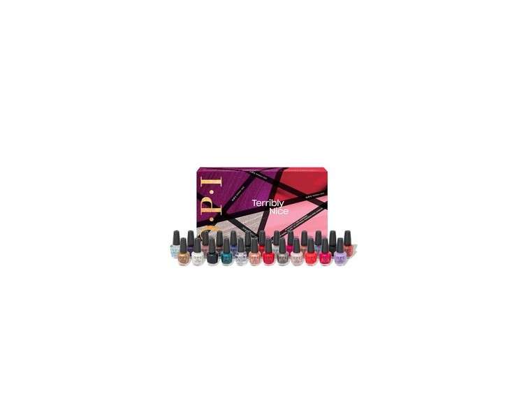 OPI Nail Lacquer Holiday 2023 Collection Terribly Nice 25pc Mini Advent Calendar Gift Set 25 x 0.125 fl oz