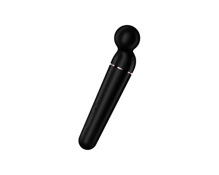 Satisfyer 'Planet Wand-er' Massage Wand with 60 Vibration Modes 30.5cm | Powerful & Quiet Massager for Neck, Shoulder, and Back | Electric Massager, Black