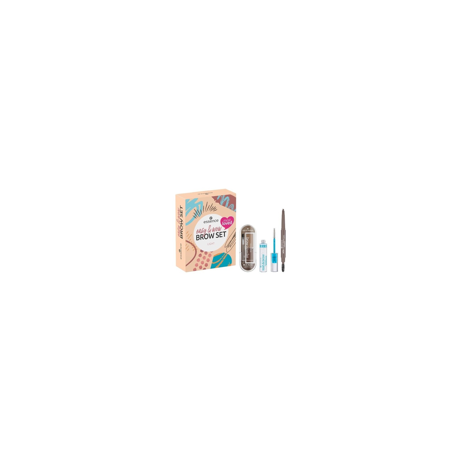 essence Easy & WOW Brow Set Light Eyebrow Set