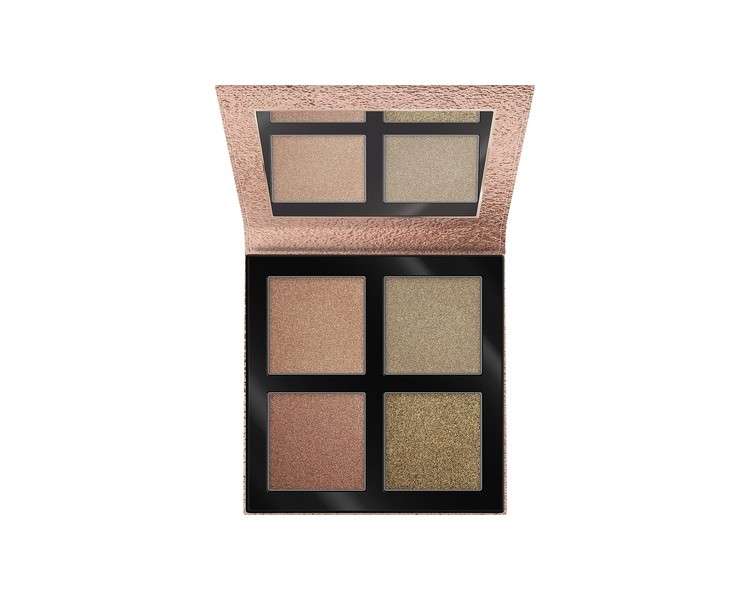 essence Pure Nude Sunlighter Palette 4 Breathtaking Highlighter Shades Vegan Paraben Free Cruelty Free 1 Count