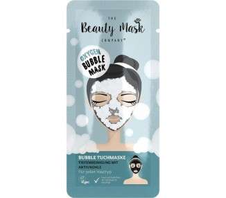 The Beauty Mask Company Oxygen Bubble Mask Cleansing Cloth Mask with Activated Carbon 25g